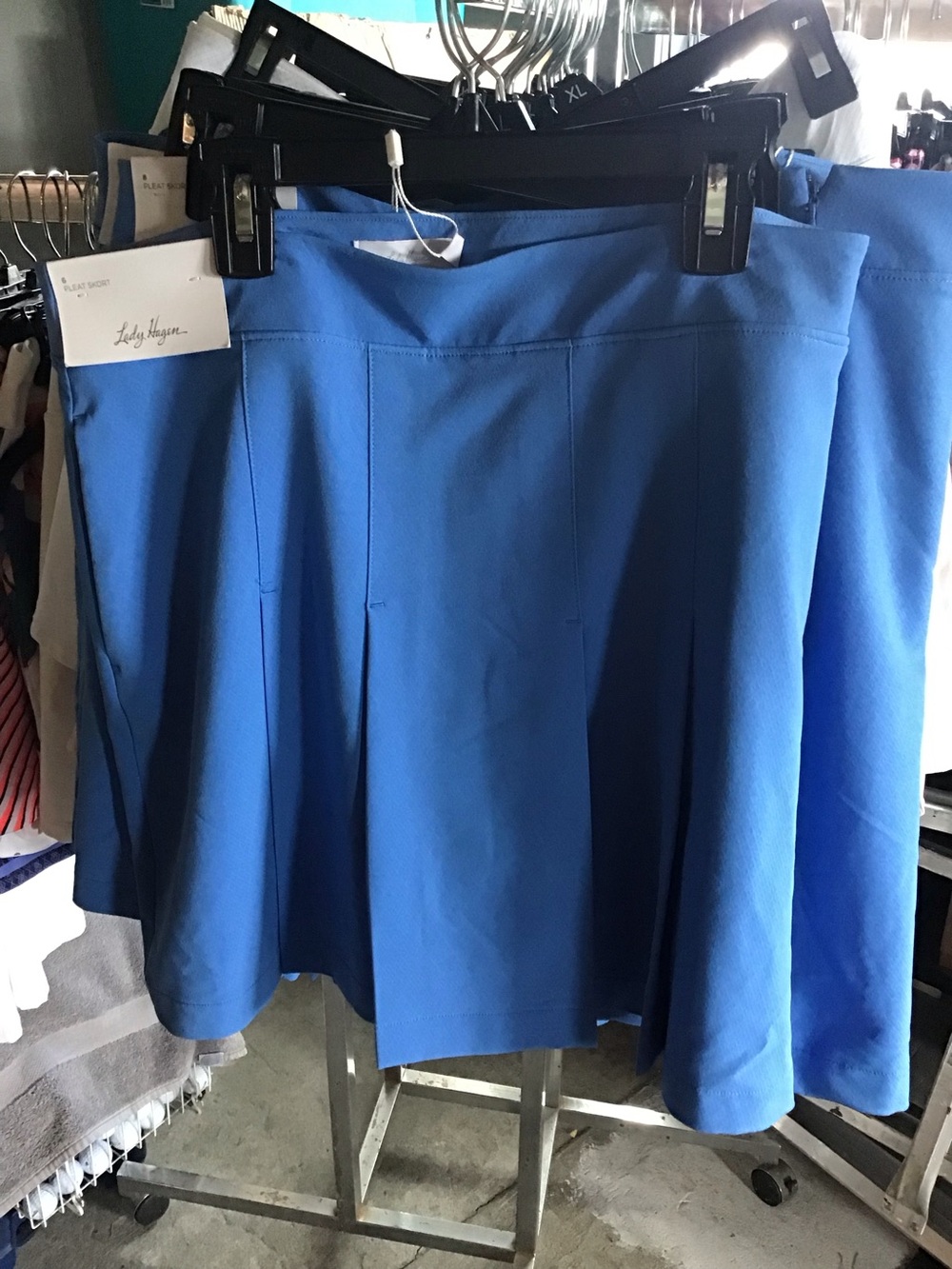 Lady Hagen Royal Blue Pleated A-Line Golf Skirt